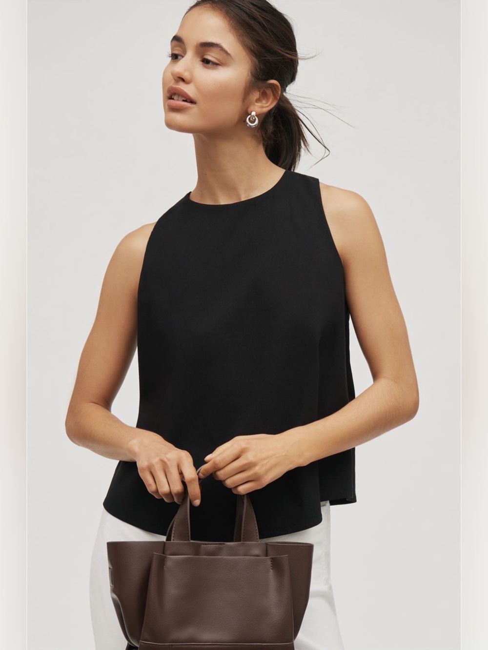 Anthropologie Sleeveless Cross-Back Top NWT